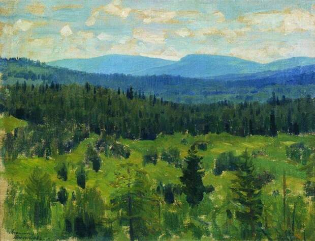 Уральский пейзаж. 1890-1891