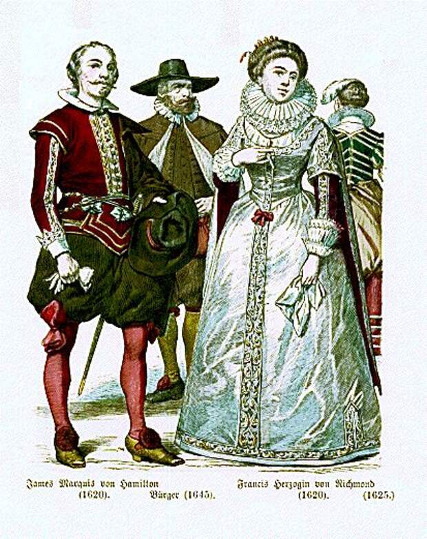 Одежда людей 17 века