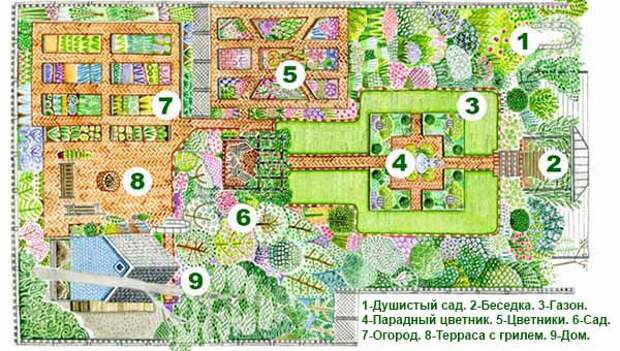 дизайн огорода