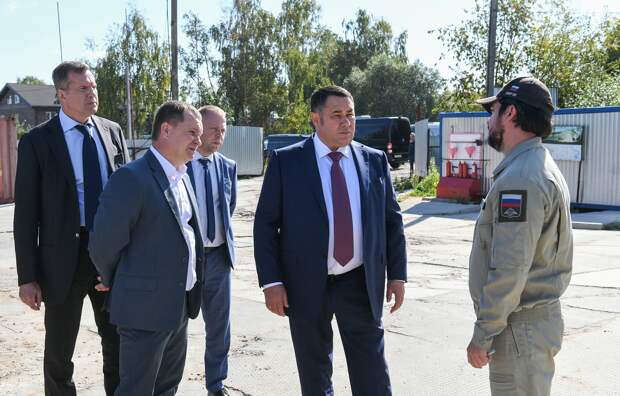 Игорь Руденя проводит инспекционную поездку по объектам строительства в городе Твери