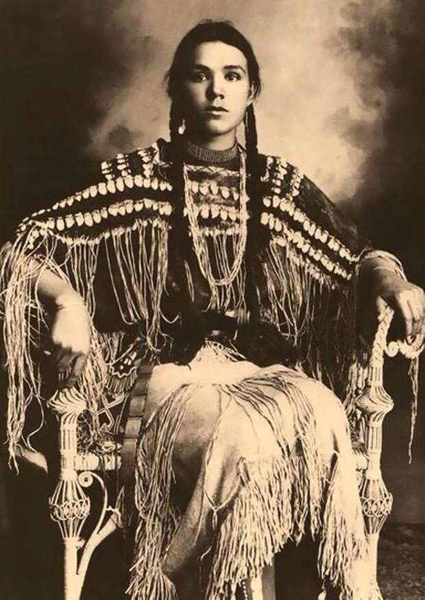 Гертруда Три Фингер, Шайенн, 1869-1904, дочь вождя чероки женщины, индейцы, красота, племена, прерии