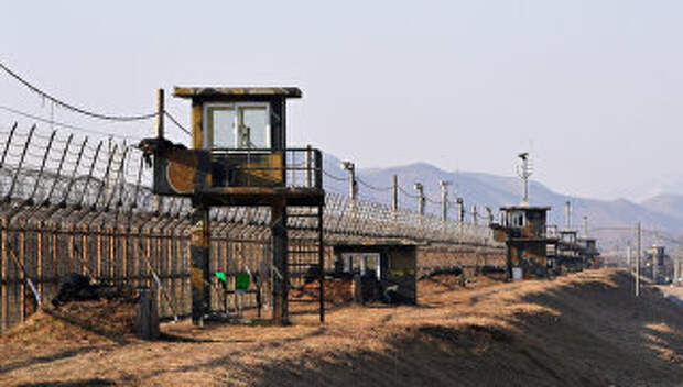 Граница Южной и Северной Кореи. Архивное фото