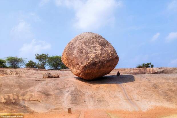 Загадка "Масляного шара Кришны", бросающего вызов всем законам гравитации уже 1300 лет гравитация, индия, камень