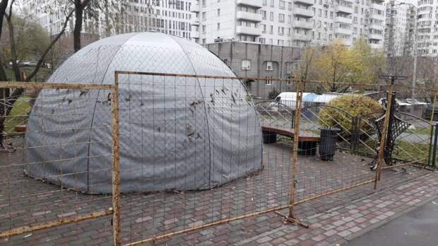 Фонтаны в районе Коньково законсервировали