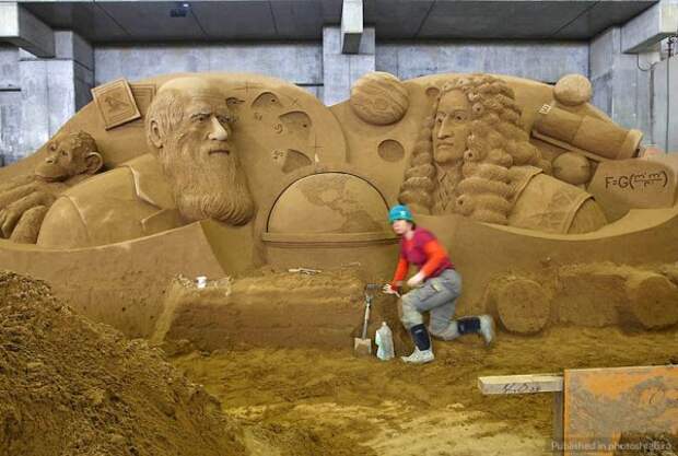 Выставка песочных скульптур на дюне Тоттори (16 фото)