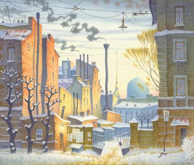 Петроградская Сторона. Автор: Владимир Колбасов. Петроградская Сторона. Автор: Владимир Колбасов.
