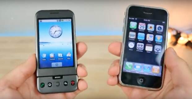 Вот как выглядели первые смартфоны iPhone и Android