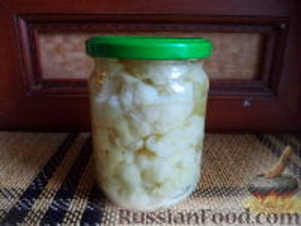 Фото к рецепту: Капуста цветная маринованная Фото к рецепту: Капуста цветная маринованная