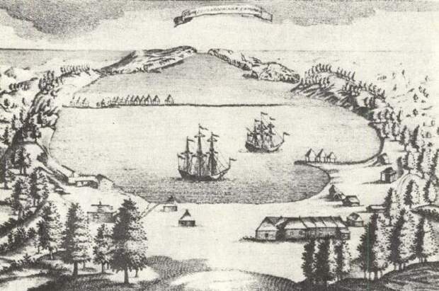Гравюра Петропавловска, XVIII век