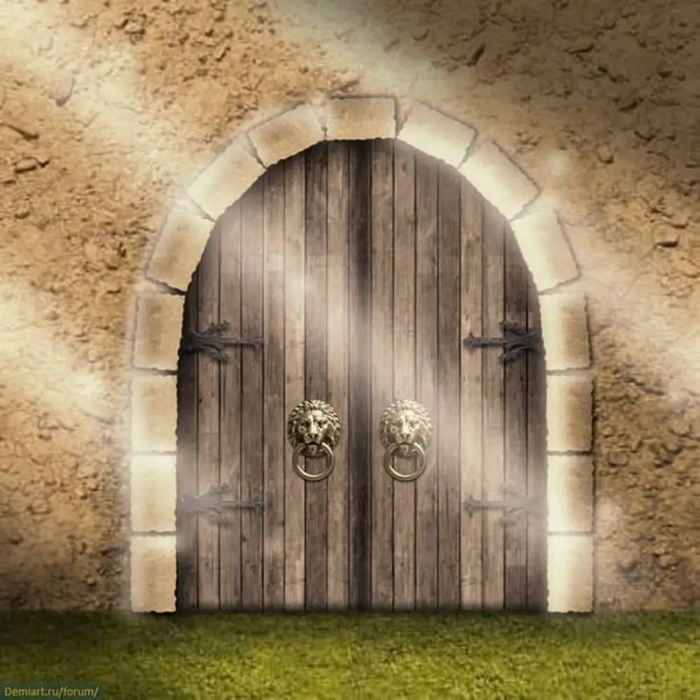 Двери открываются полностью. Сказочные ворота. Красивые двери. Средневековые ворота. Сказочная дверь.