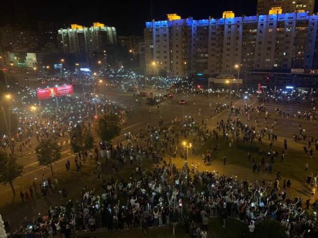 Протесты в Минске. 10.08.2020. Ночь