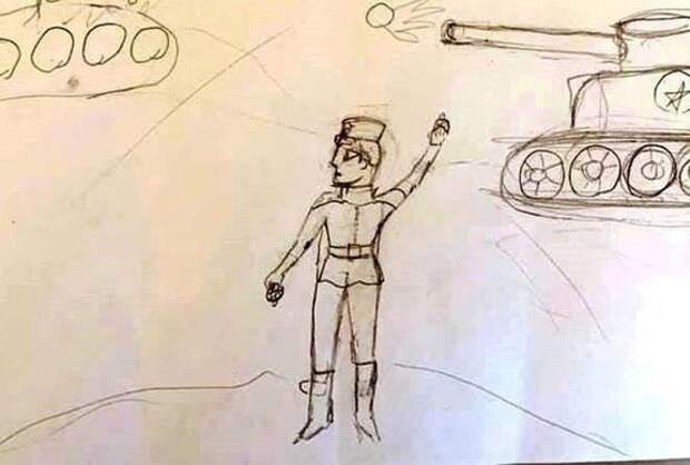 "Чтобы было красиво", учитель рисования заставила школьницу дорисовать вернувшемуся с войны солдату оторванную ногу