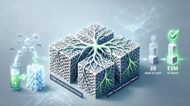 Новая альтернатива бетону не выбрасывает, а поглощает СО2