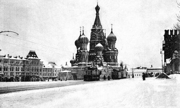 Красная площадь, вторая половина 1900-х годов. город, зима, москва, ностальгия, фото, фотографии