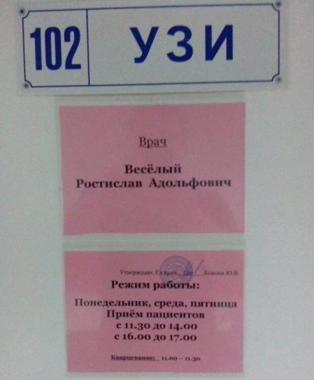 Забавные фамилии