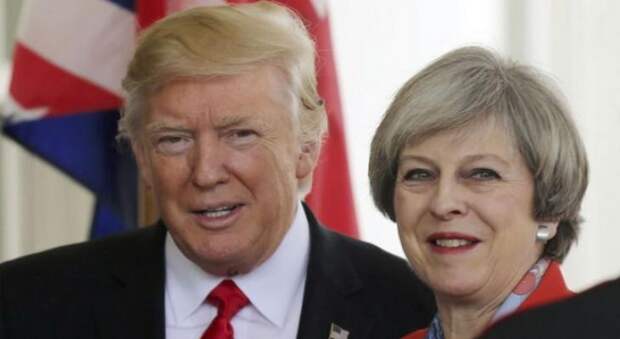Трамп и Мэй: встреча в Лондоне Дональд Трамп и Тереза Мэй