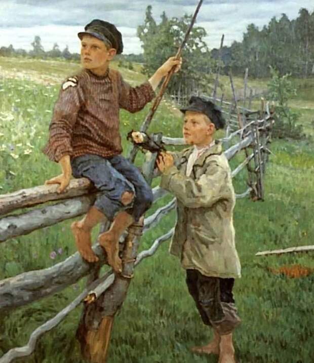 Что умел мальчик в русской деревне век назад деревня, дети, история, крестьяне