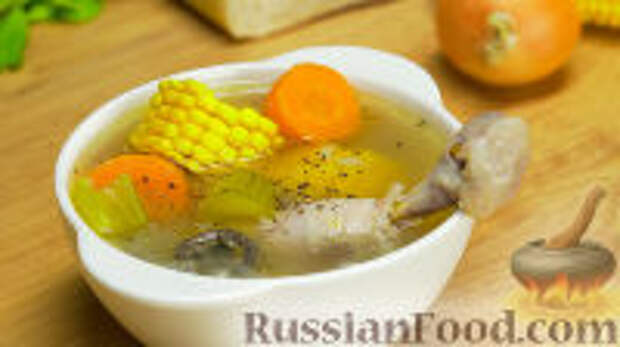 Фото к рецепту: Куриный суп по-бомбейски