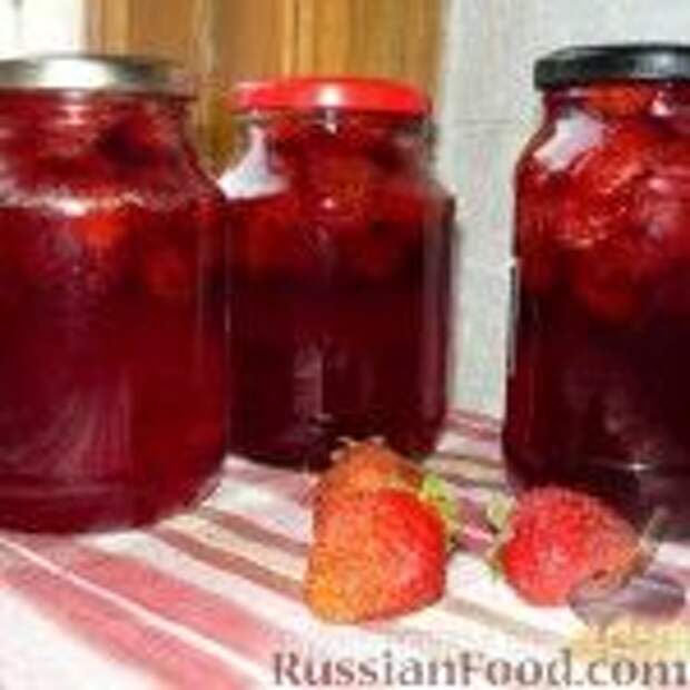 Фото к рецепту: Клубничное варенье Фото к рецепту: Клубничное варенье