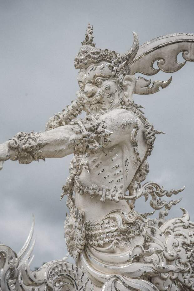 Рай и ад: причудливый Белый храм в Таиланде архитектура, буддизм, достопримечательность, путешествие, таиланд, фотомир, храм