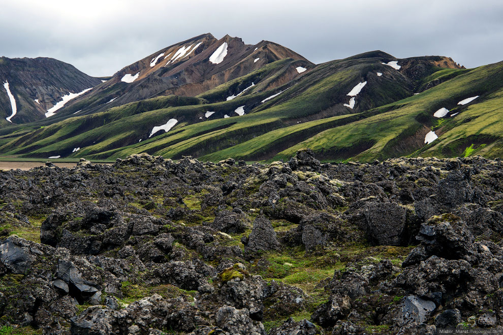 Марсианская Исландия: путешествие к долине Landmannalaugar