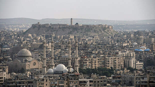 Вид на сирийский город Алеппо. Архивное фото