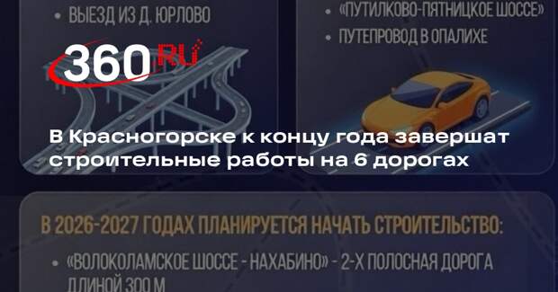 В Красногорске построят новые дороги для улучшения транспортной доступности