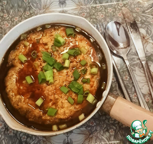 Омлет с крабом (по мотивам Теншинхан)