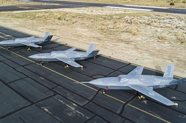 Экспериментальный беспилотный истребитель США YFQ-42A потерпел крушение