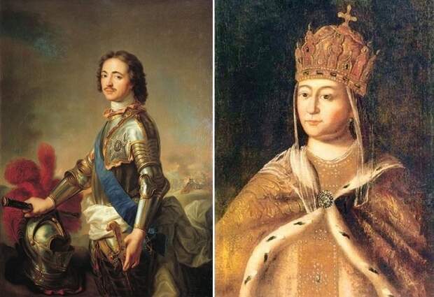 Пётр I и Евдокия Лопухина. Пётр I и Евдокия Лопухина.
