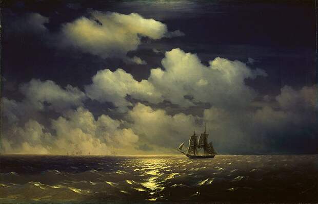Файл:Иван К. Айвазовский - Бриг Меркурий после победы над двумя турецкими кораблями (1848).jpg