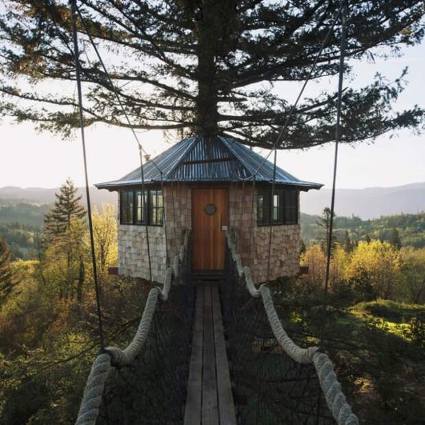 Дом из шлакового конуса на дереве от Фостера Хангтингтона
