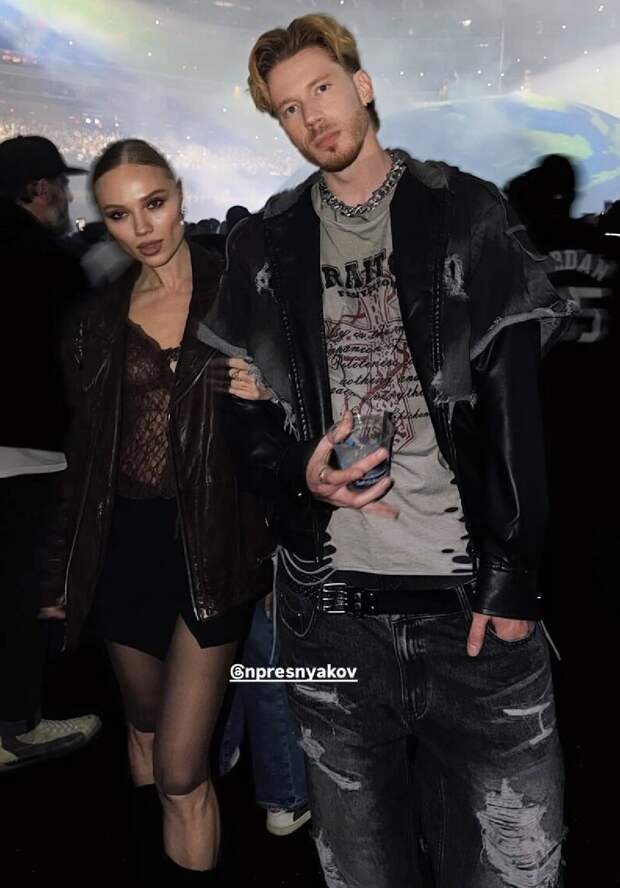 Никита Пресняков появился на концерте Канье Уэста c предполагаемой возлюбленной: фото