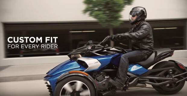Производитель квадроциклов Can-Am представил трицикл Spyder F3-S 2017 года с системой SPORT Mode