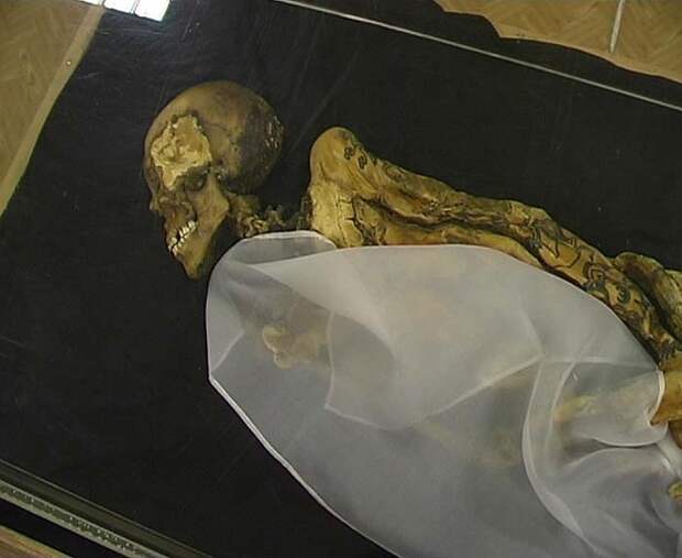 Фотография мумии принцессы Укока. Фото: Wikimedia Commons. Strana.Ru