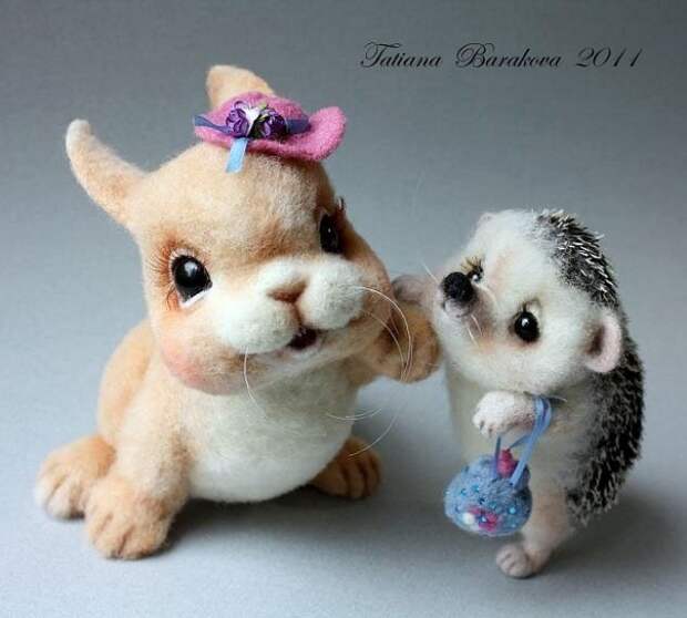 войлочные игрушки Татьяны Бараковой