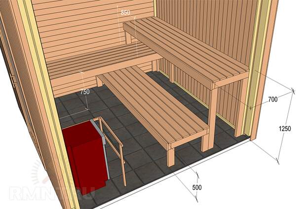 Строим баню своими руками: как сделать полки в парной