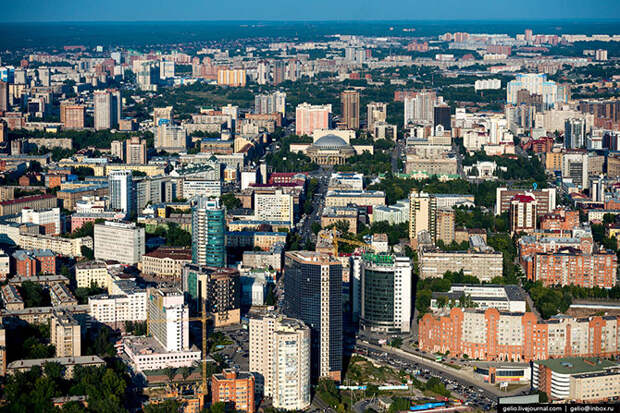 Новосибирск с вертолета