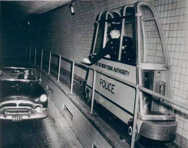 Тоннельная полиция Нью-Йорка, 1954 год.  люди, редкие, фото
