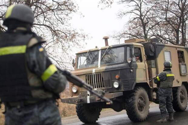Украинские военные отказались выводить войска из Широкино Украинские военные отказались выводить войска из Широкино