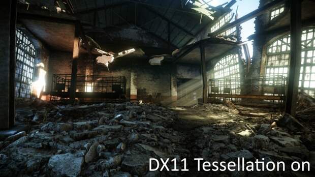 Скриншот из шутера Crysis 2. Потрясающего качества картинки удалось достичь с помощью DirectX 11
