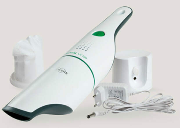 Практичный ручной пылесос Kobold VC100 от компании Vorwerk. Практичный ручной пылесос Kobold VC100 от компании Vorwerk.
