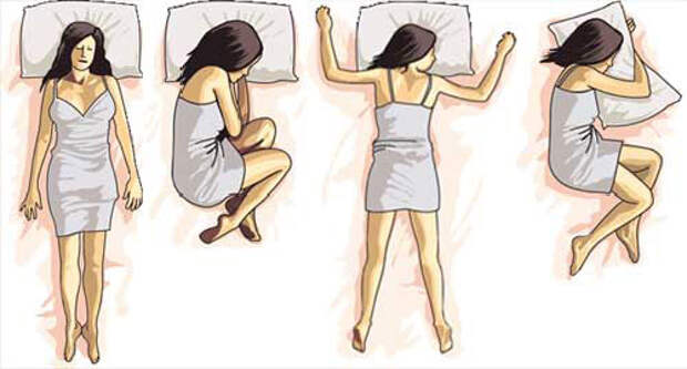 В какой позе полезнее спать
