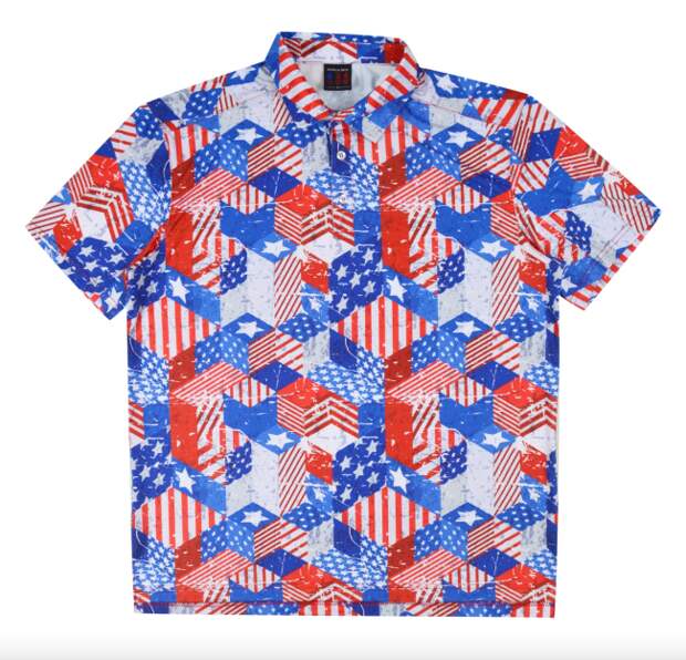 Tropical Bros Stars N Stripes Everyday Golf Polo