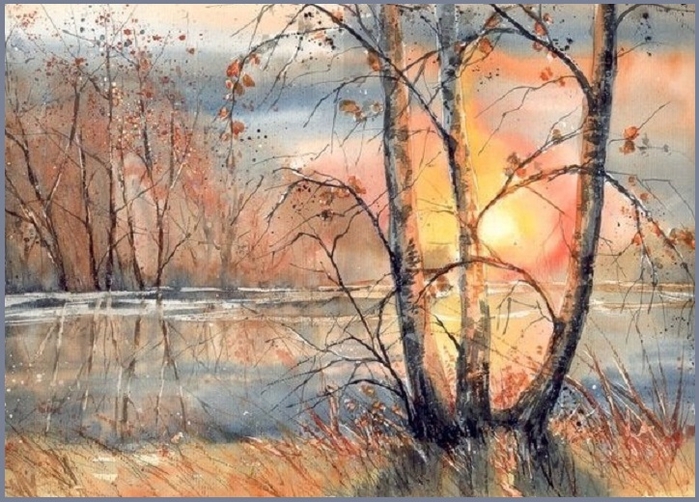 Акварель от Malgorzata Szczecinska("Nature-Art")Malgorzata Szczecinska: Я рисую,... . - STORY-MASTER.ru