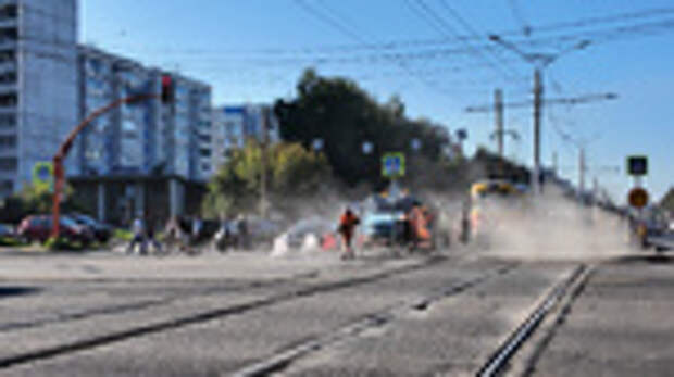 Ремонт дороги Павловского тракта / Фото: администрация Барнаула