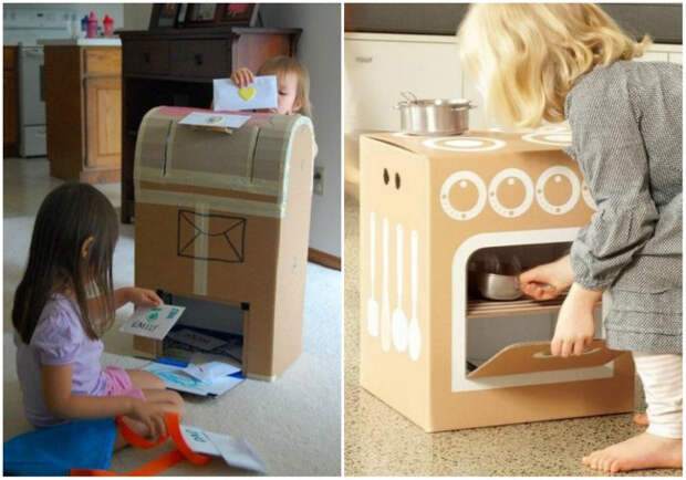 игрушки из коробок