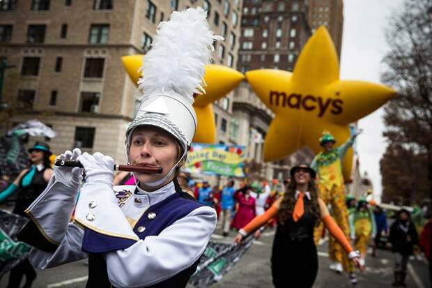 Парад Дня благодарения Macy’s проходит в Нью-Йорке начиная с 1924 года.
