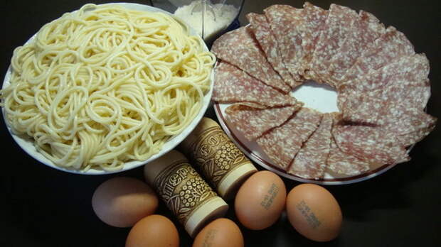 Омлет с макаронами 2