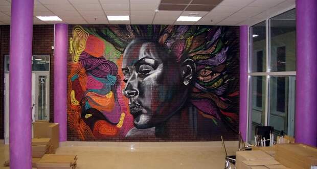 Граффити в квартире: интересный тренд в интерьере (31 фото)